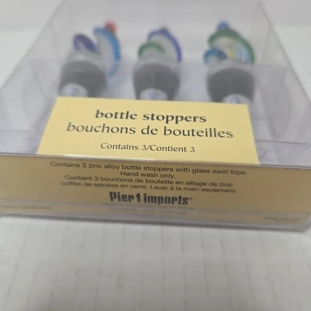 VTG PIER 1 Coil Glass Bottle Stopper NIB